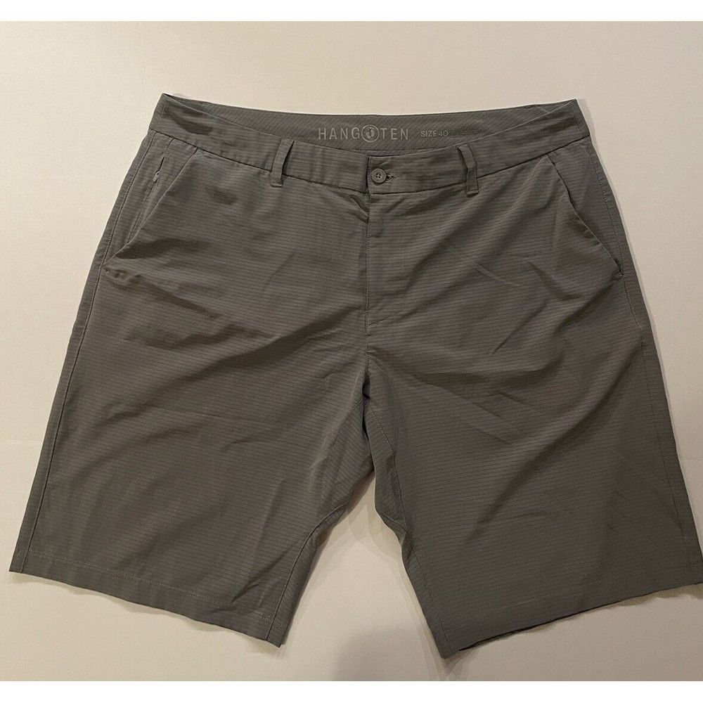 Hang Ten Men's Gray Shorts W Security Pocket Sz 40